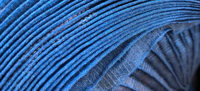 Issey Miyake bonnet up close